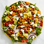 roasted chickpea & avocado salad